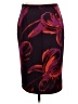 Worthington Print Burgundy Formal Skirt Size 10 - photo 2