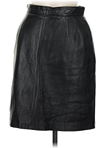 Lotus Faux Leather Skirt (view 1)