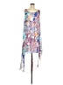 Bold Elements 100% Polyester Paisley Blue Casual Dress Size M - photo 1