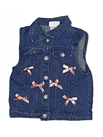 Little Lass Denim Vest (view 1)
