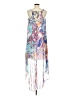 Bold Elements 100% Polyester Paisley Blue Casual Dress Size M - photo 2