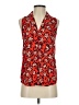 Who What Wear 100% Polyester Red Sleeveless Blouse Size XS - photo 1