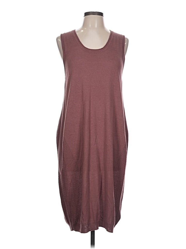 Pre-owned Simply Vera Vera Wang Casual Dress In Burgundy