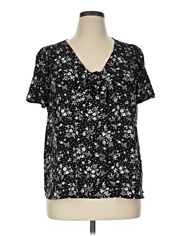 LC Lauren Conrad Short Sleeve Blouse (view 1)