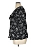LC Lauren Conrad 100% Polyester Black Short Sleeve Blouse Size XL - photo 5