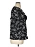 LC Lauren Conrad 100% Polyester Black Short Sleeve Blouse Size XL - photo 4
