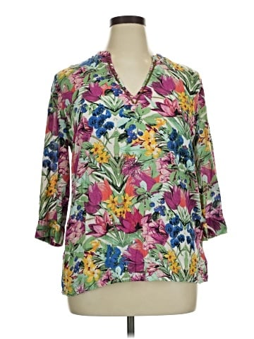 Nicole by Nicole Miller 3/4 Sleeve Blouse (view 1)