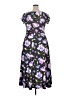 Lbisse Floral Black Casual Dress Size 1X - photo 2