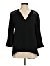 Express 100% Polyester Black 3/4 Sleeve Blouse Size M - photo 1