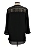 Express 100% Polyester Black 3/4 Sleeve Blouse Size M - photo 2