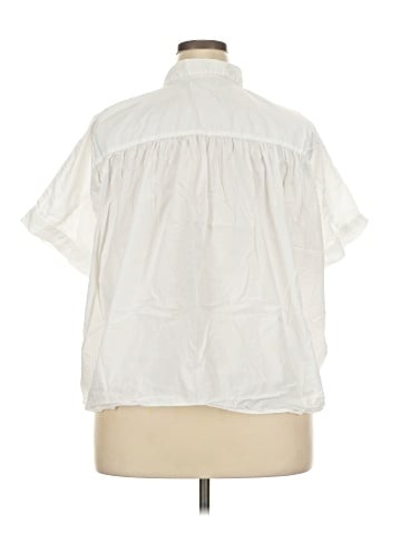 Madewell Shirred-Yoke Popover Top (view 2)