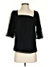 Drew 100% Polyester Black 3/4 Sleeve Blouse Size S - photo 1