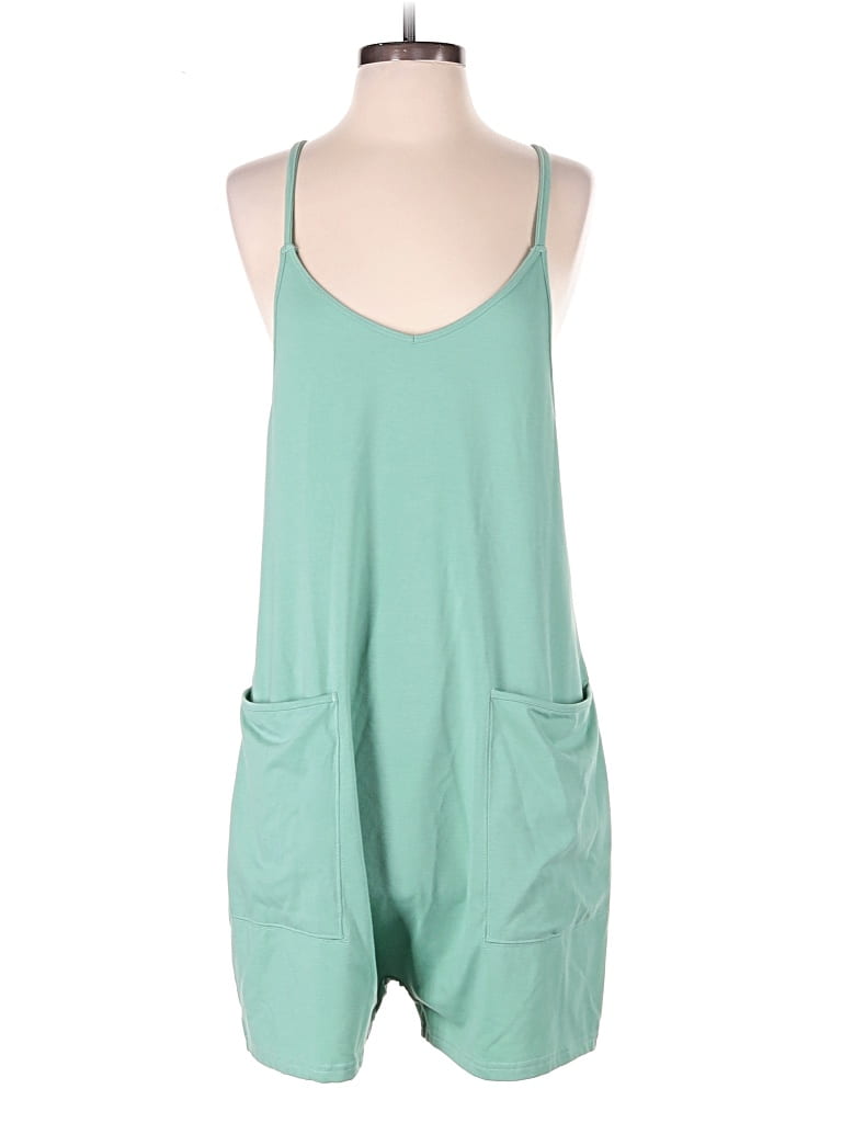 Pre-owned Unbranded Romper In Teal