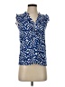 Gap Outlet 100% Polyester Blue Sleeveless Blouse Size XS - photo 1