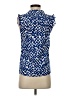 Gap Outlet 100% Polyester Blue Sleeveless Blouse Size XS - photo 2