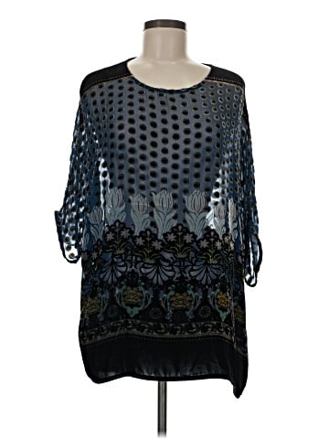 Zara Collection 3/4 Sleeve T-Shirt (view 1)