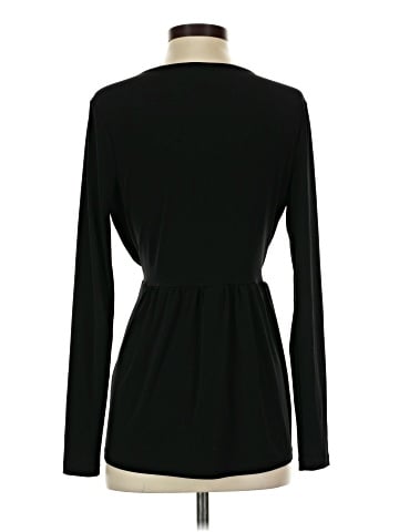 Black Saks Fifth Avenue Long Sleeve Blouse (view 2)