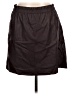 Ann Taylor LOFT 100% Polyester Solid Black Casual Skirt Size L - photo 1