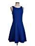 Everly Solid Blue Cocktail Dress Size S - photo 1