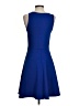 Everly Solid Blue Cocktail Dress Size S - photo 2