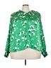 On 34th 100% Polyester Green Long Sleeve Blouse Size 3X - photo 1