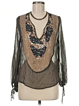 Leyen Decker 3/4 Sleeve Silk Top