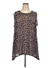 Logo Layers Animal Print Brown Sleeveless Blouse Size 2X - photo 1