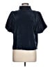 Free People Blue Short Sleeve Turtleneck Size L - photo 1