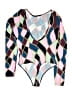Parade Graphic Pink One Piece Swimsuit Size S - photo 1