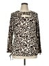 KRISTIN NICOLE Tan Ivory 3/4 Sleeve T-Shirt Size 1X - photo 1