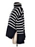 Gap 100% Cotton Stripes Blue Turtleneck Sweater Size M - photo 5