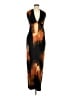 AFRM Graphic Brown Cocktail Dress Size M - photo 1