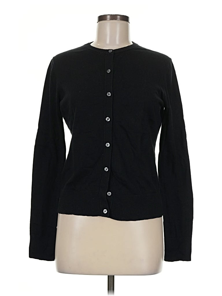 Pre-owned Ann Taylor Cardigan Sweater In Black