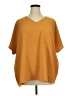 Zenana 100% Polyester Orange Short Sleeve Top Size 1X - photo 1