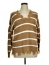 Alison Andrews 100% Acrylic Stripes Brown Pullover Sweater Size XL - photo 1