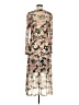 Saint + Sofia Floral Brown Casual Dress Size 6 - photo 2