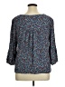 St. John's Bay 100% Rayon Blue 3/4 Sleeve Blouse Size 1X - photo 2