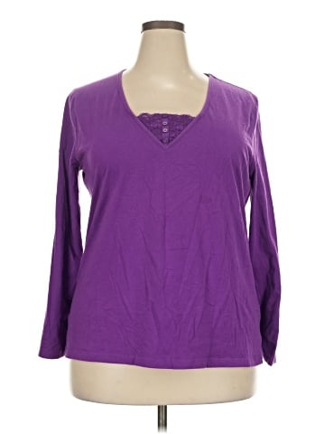 Just My Size 3/4 Sleeve Top (view 1)