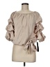MSK 100% Polyester Tan 3/4 Sleeve Blouse Size M - photo 1