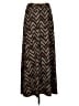 Robert Louis Chevron-herringbone Brown Casual Skirt Size S - photo 2