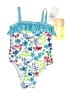 Penelope Mack Floral Blue One Piece Swimsuit Size 2T - photo 1