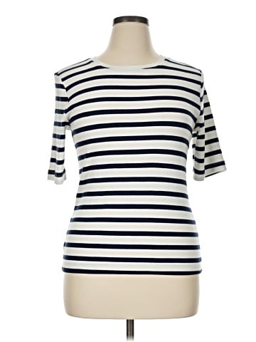 Ann Taylor LOFT 3/4 Sleeve T-Shirt (view 1)
