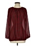 American Living 100% Polyester Red Long Sleeve Blouse Size S - photo 1