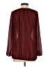 American Living 100% Polyester Red Long Sleeve Blouse Size S - photo 2