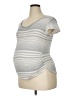 Assorted Brands Gray Short Sleeve Top Size XL Maternity - photo 1