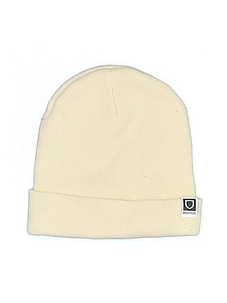 Pre-owned Brixton Beanie Hat In Ivory
