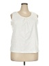 Preswick & Moore White Sleeveless Blouse Size 2X - photo 1