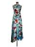 Eliza J Tropical Teal Cocktail Dress Size 6 - photo 1