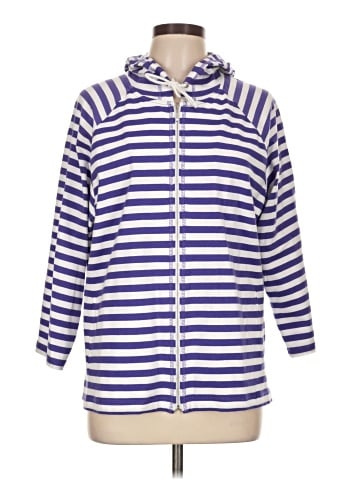 Weekends by Chico's Zip Up Hoodie (view 1)