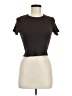 Papaya Brown Short Sleeve Turtleneck Size M - photo 1